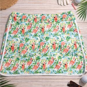 Coral Bay Flamingo Golf Skort Tropical Print Resort Tennis Skirt PL- NWOT